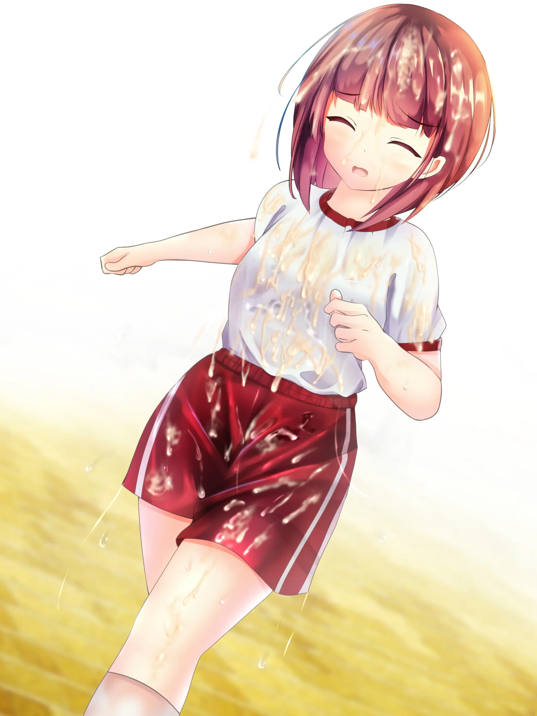 Onnanoko Ga Chakui No Mama Seieki To Ochikko O Kakerareru CG-Shuu | 여자아이가 옷을 입은 채 정액과 오줌이 뿌려지는 CG 모음집